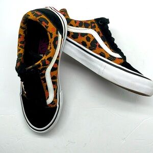 VANS Old Skool Pro Ultra Cush Leopard Print Skateboard Pro Men Sz 6 Unisex Punk